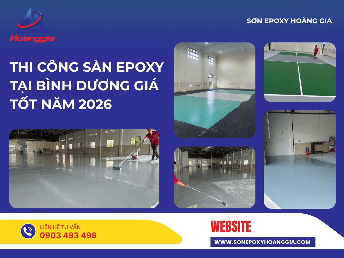 Thi công sàn epoxy tại Bình Dương giá tốt năm 2027