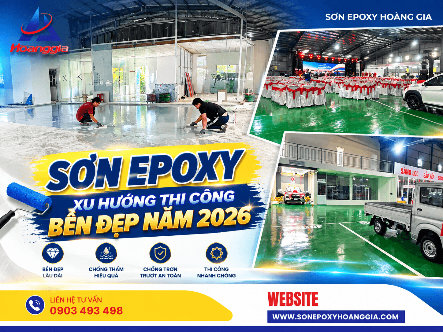 Sơn Epoxy xu hướng thi công bền đẹp năm 2026