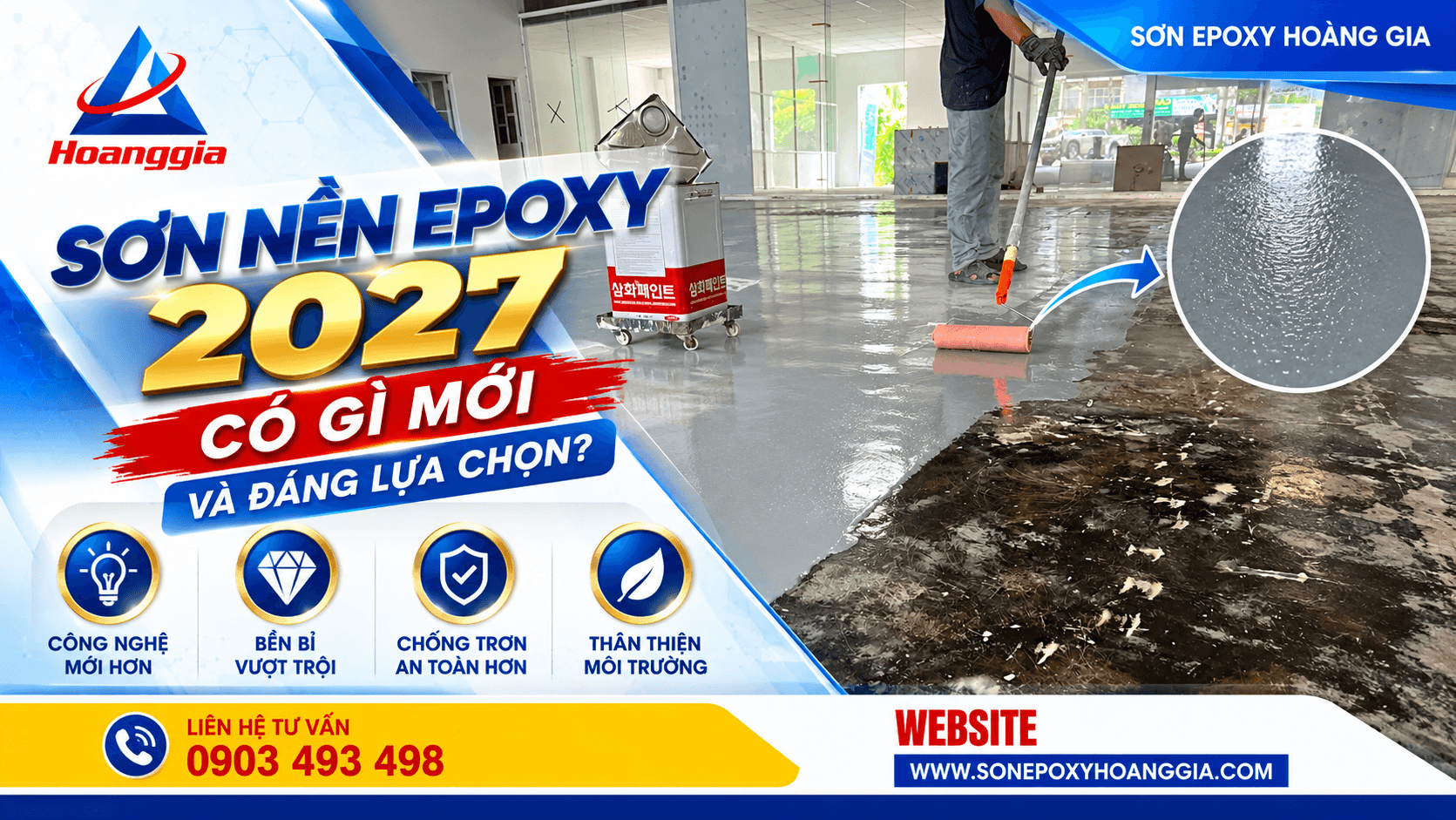 Sơn nền Epoxy 2027 có gì mới và đáng lựa chọn?