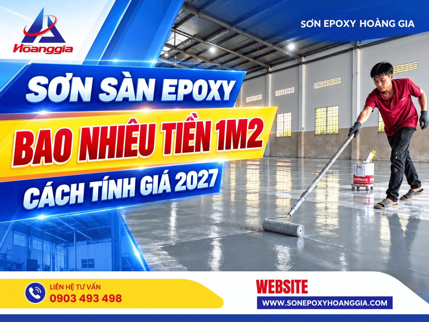 Sơn sàn epoxy bao nhiêu tiền 1m2 cách tính giá 2027