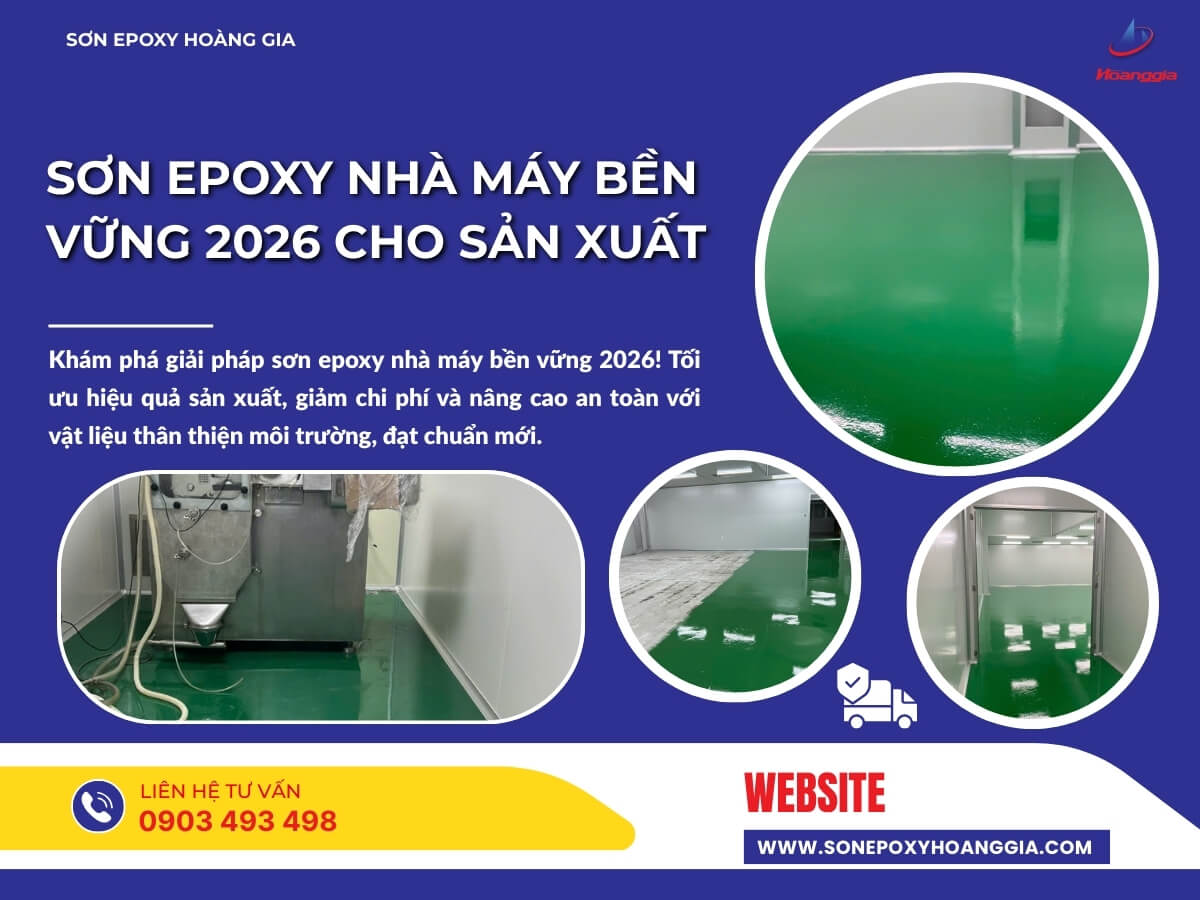 Sơn epoxy nhà máy bền vững 2026 cho sản xuất