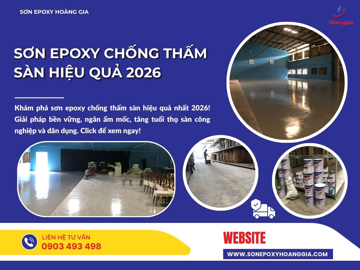 Sơn epoxy chống thấm sàn hiệu quả 2026