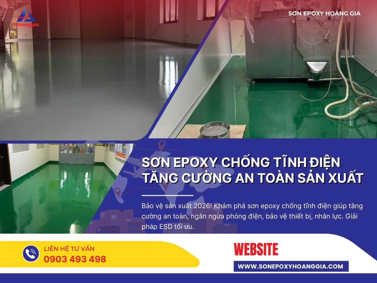 Sơn epoxy chống tĩnh điện tăng cường an toàn sản xuất