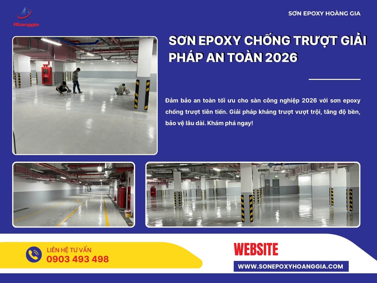 Sơn epoxy chống trượt giải pháp an toàn 2026