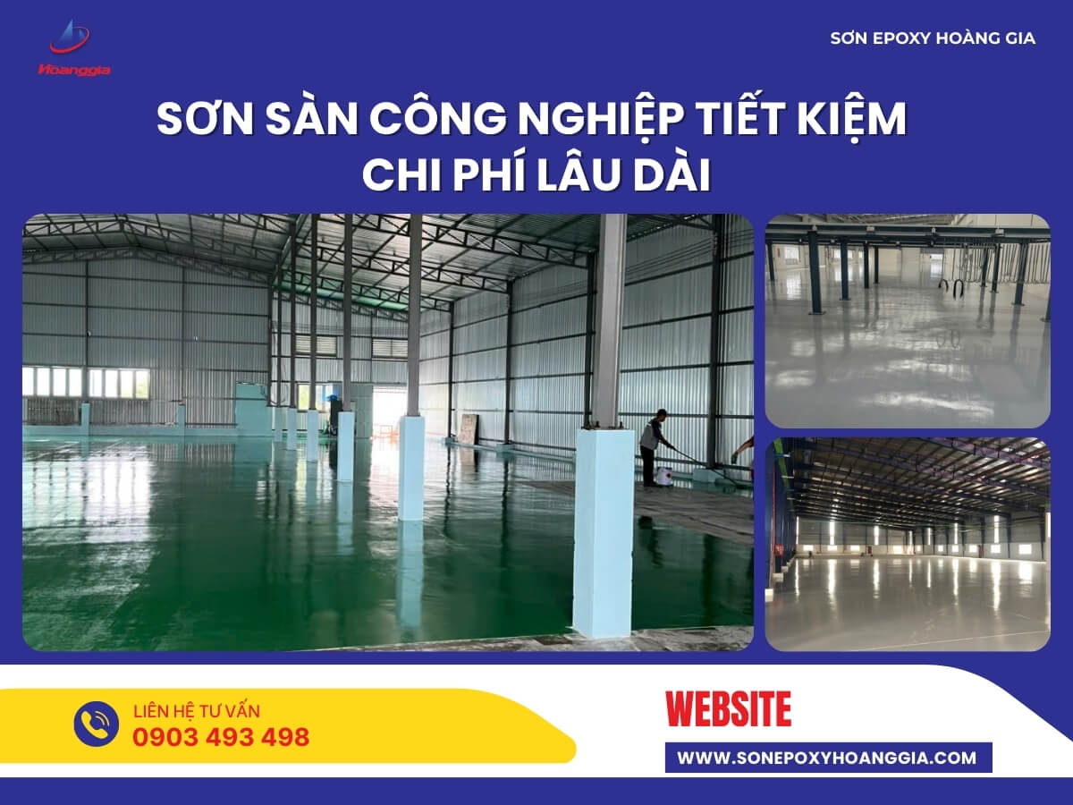 Sơn sàn công nghiệp tiết kiệm chi phí lâu dài