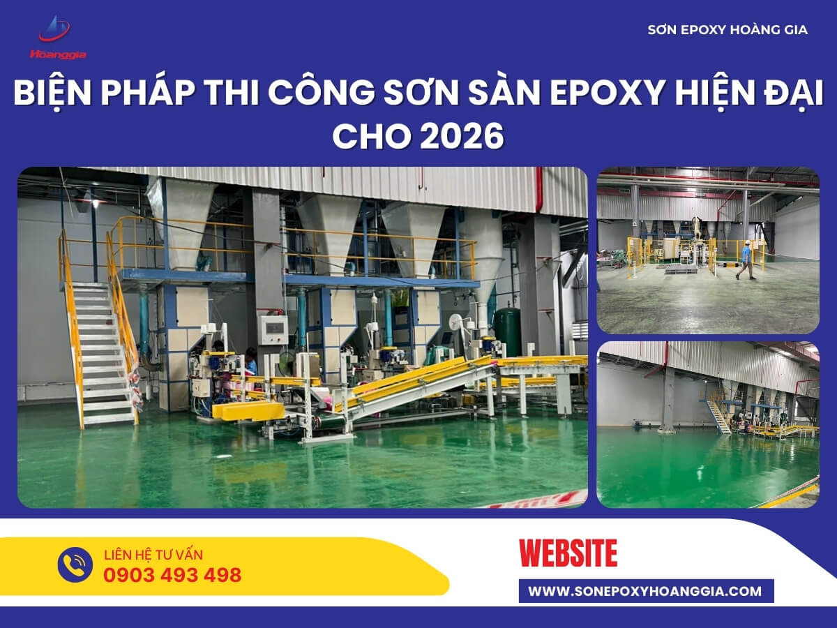 Biện pháp thi công sơn sàn epoxy hiện đại cho 2026