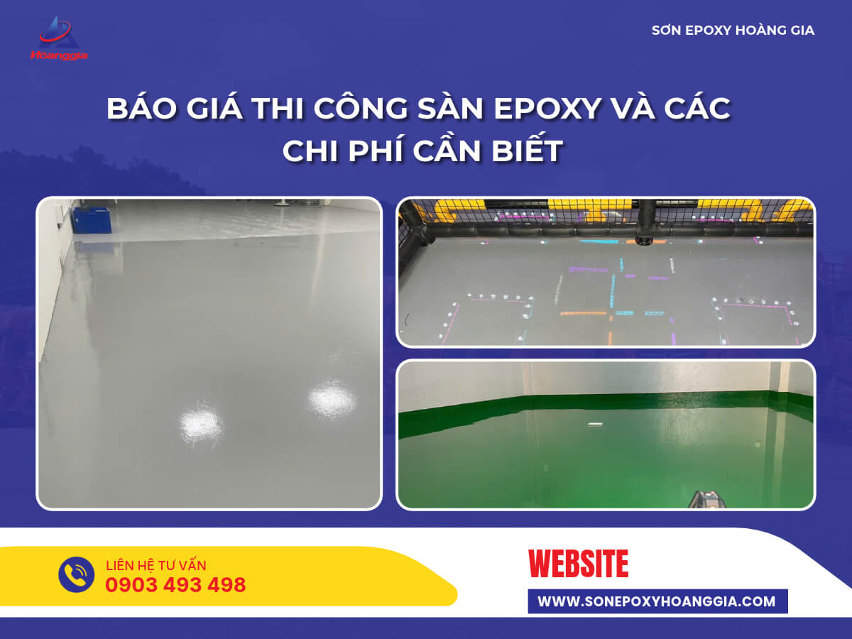 Báo giá thi công sàn epoxy và các chi phí cần biết
