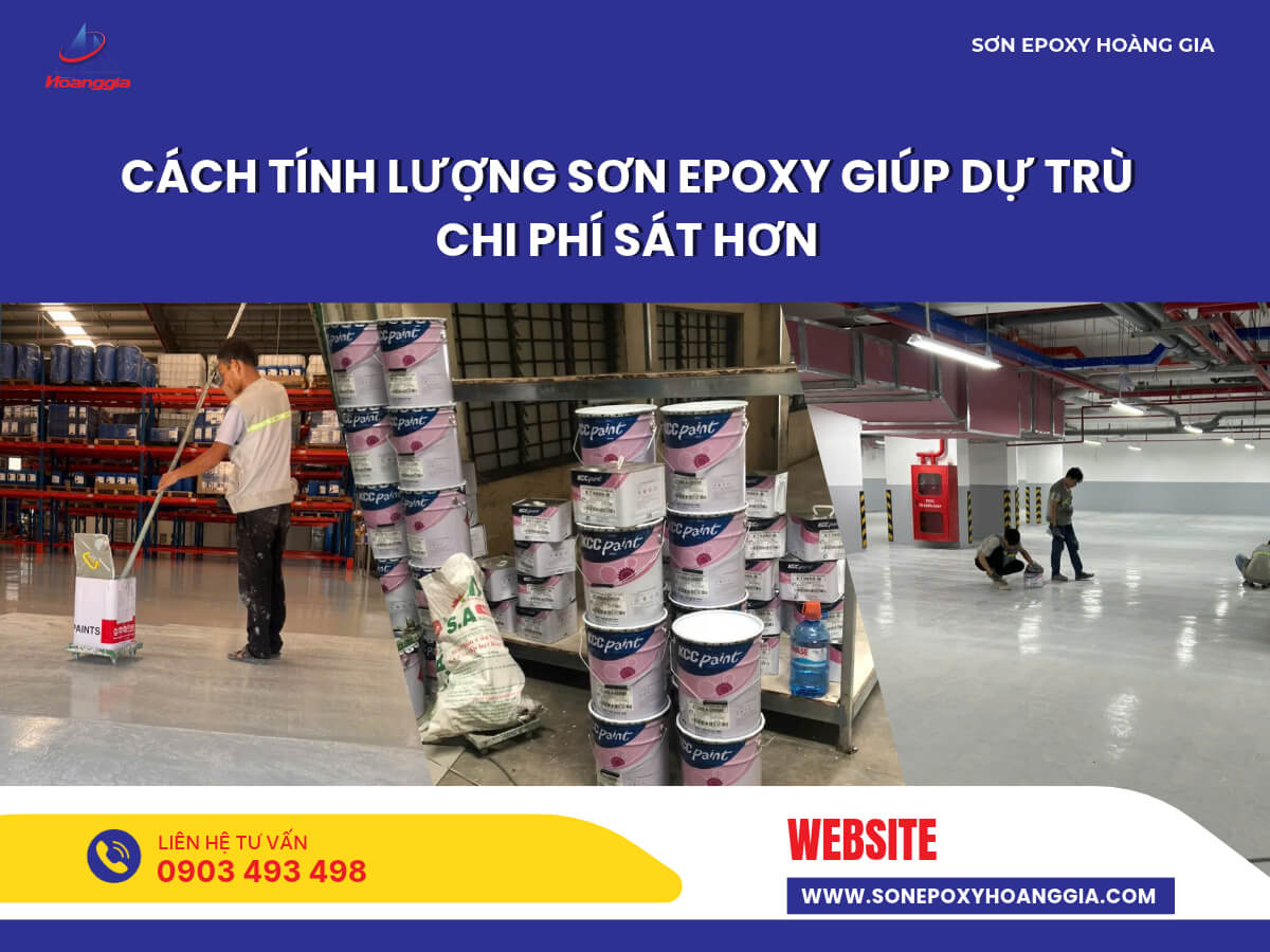 Cách tính lượng sơn epoxy giúp dự trù chi phí sát hơn