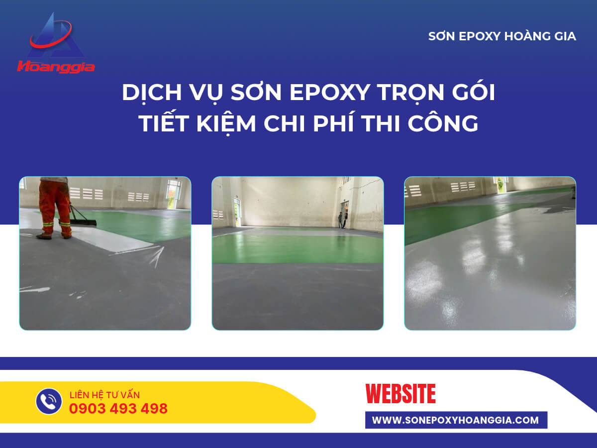 Dịch vụ sơn epoxy trọn gói tiết kiệm chi phí thi công