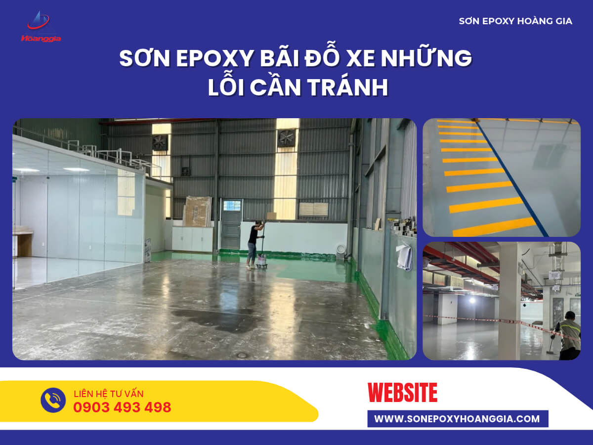 Sơn epoxy bãi đỗ xe những lỗi cần tránh