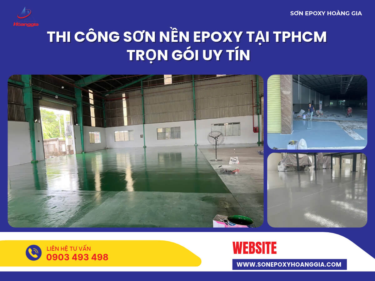 Thi công sơn nền epoxy tại TPHCM trọn gói uy tín