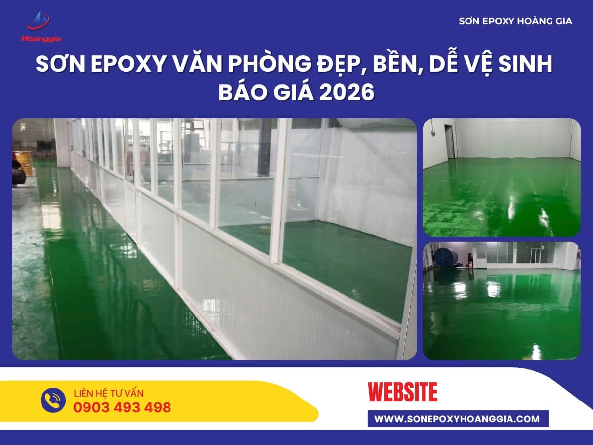 Sơn Epoxy Văn Phòng Đẹp, Bền, Dễ Vệ Sinh – Báo Giá 2026