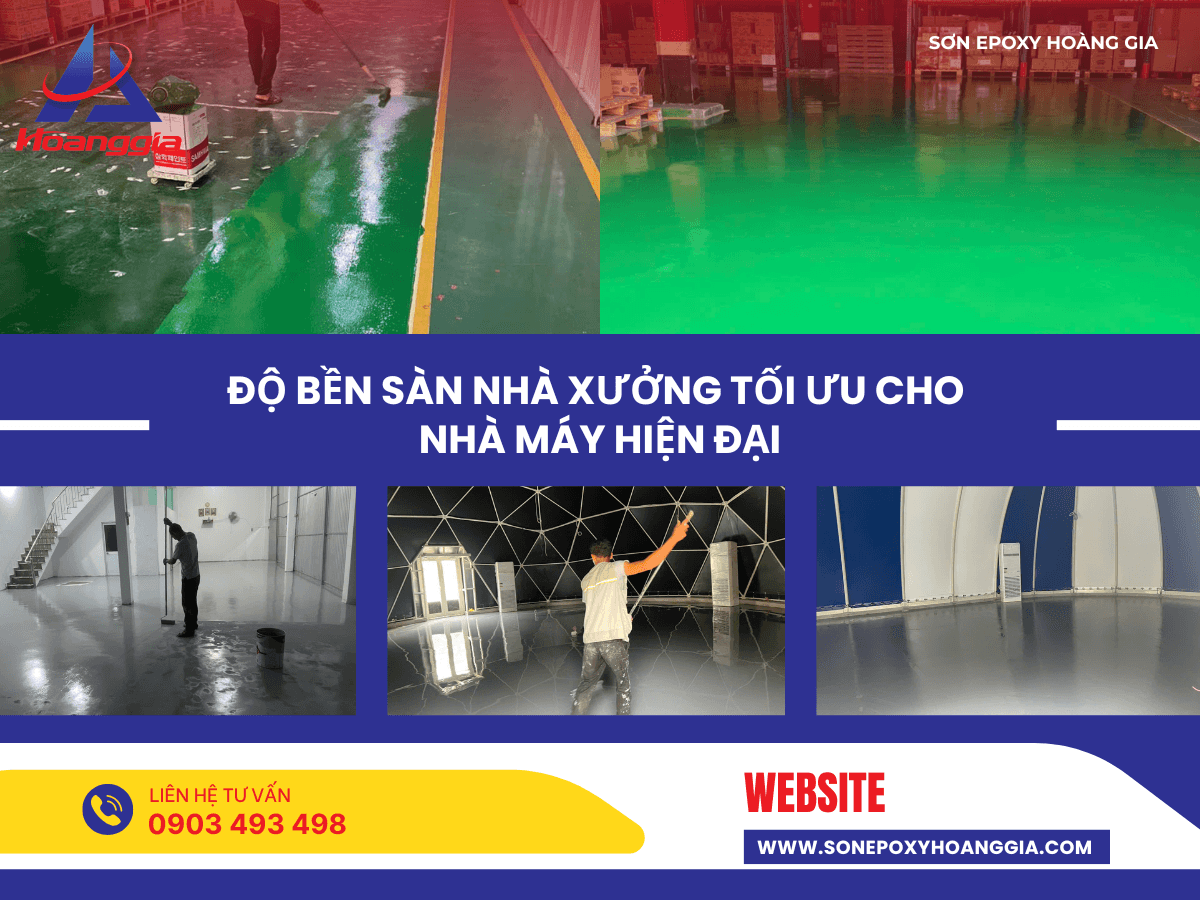 Độ bền sàn nhà xưởng tối ưu cho nhà máy hiện đại