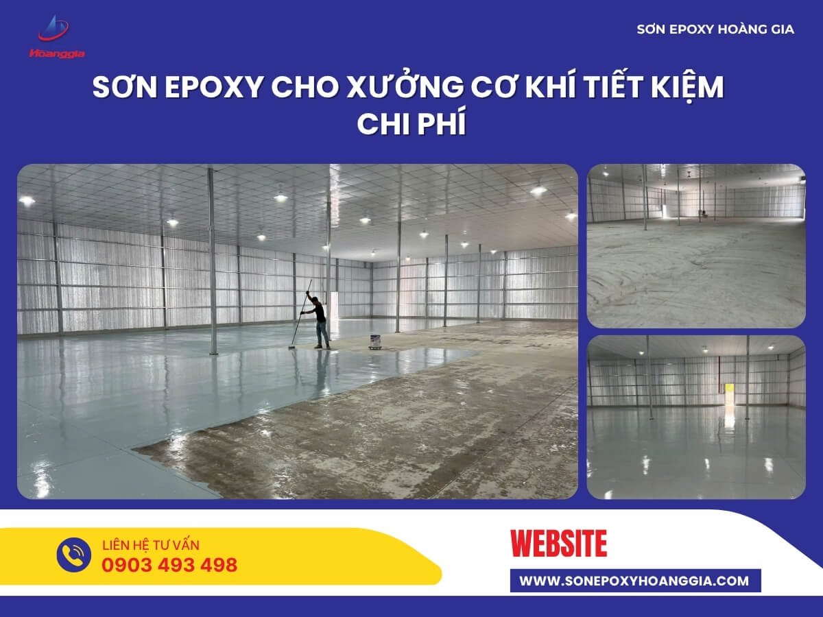 Sơn epoxy cho xưởng cơ khí tiết kiệm chi phí