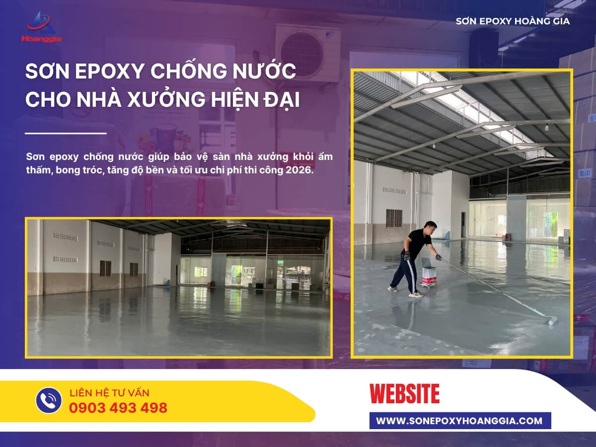 Sơn epoxy chống nước cho nhà xưởng hiện đại