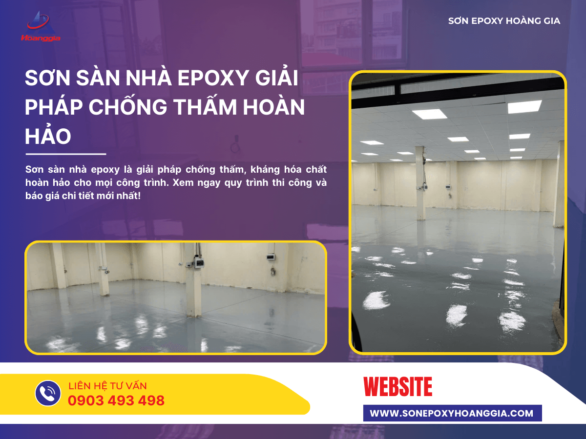 Sơn sàn nhà epoxy giải pháp chống thấm hoàn hảo